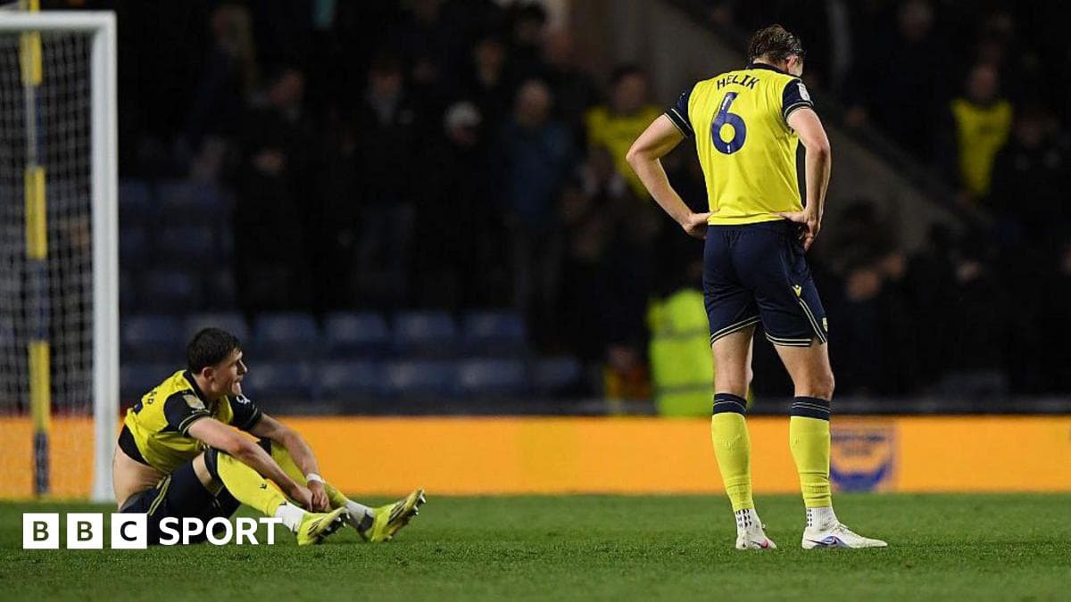 Oxford relegated after two years in Championship