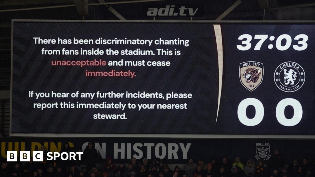 Discriminatory chants called 'stain on game' after arrests made at Hull City