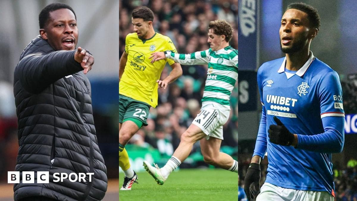 Celtic v Hibs, Bartley & Chermiti in focus