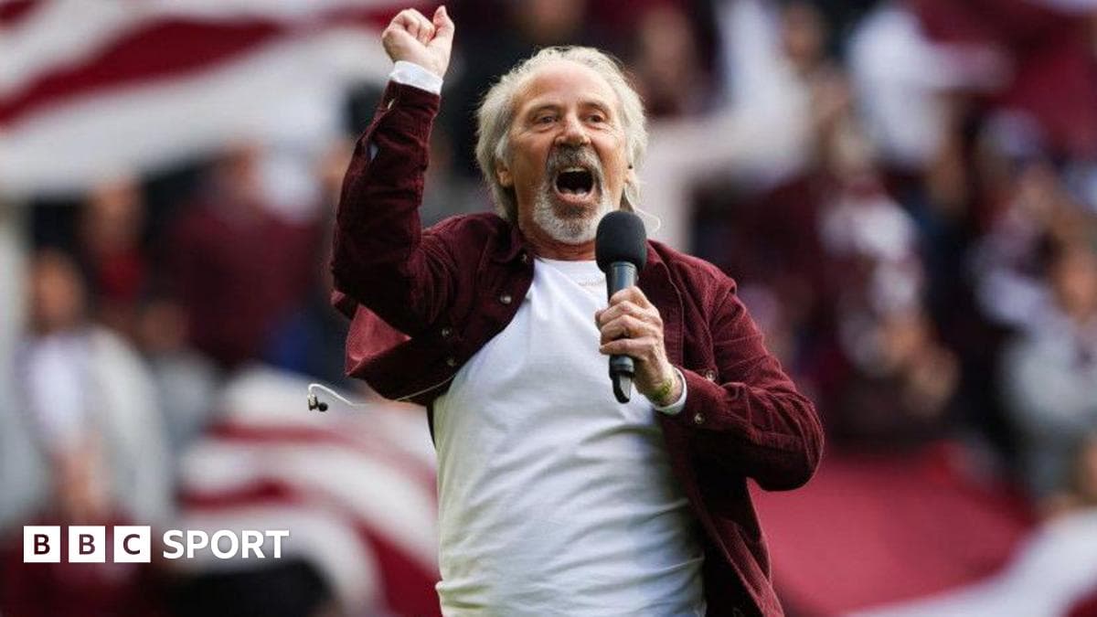Former The Voice singer who is Hearts' 12th man in title bid