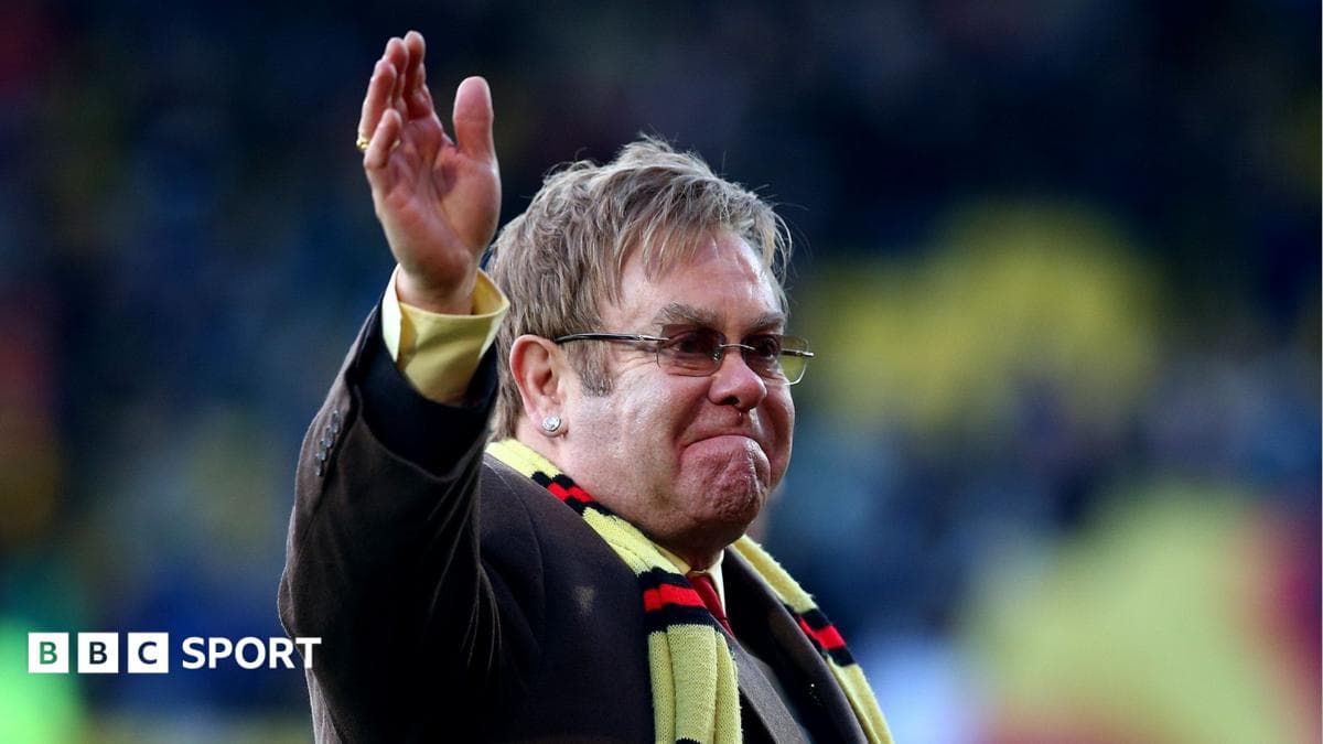 Elton John 'upset and disappointed' with Watford form