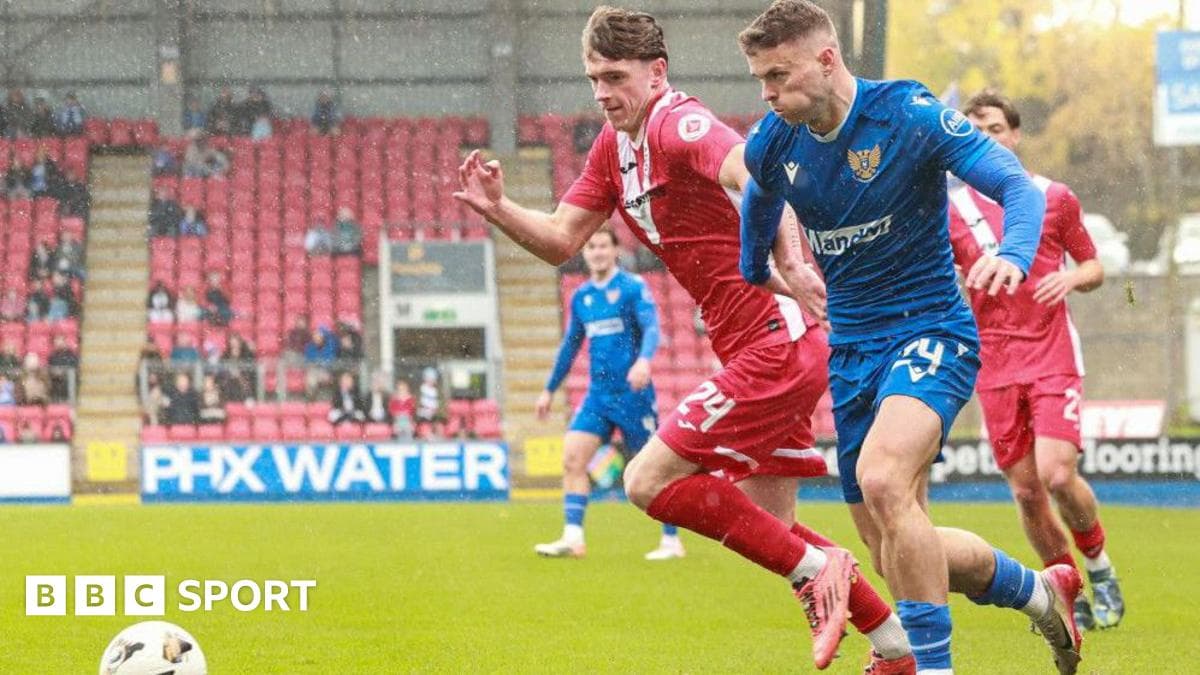 St Johnstone continue title push in Airdrie - watch on BBC