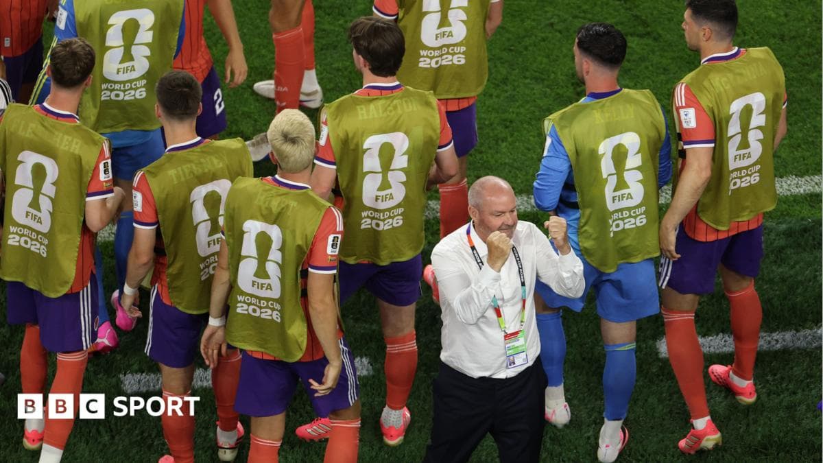 The best pictures from Scotland's victorious World Cup return