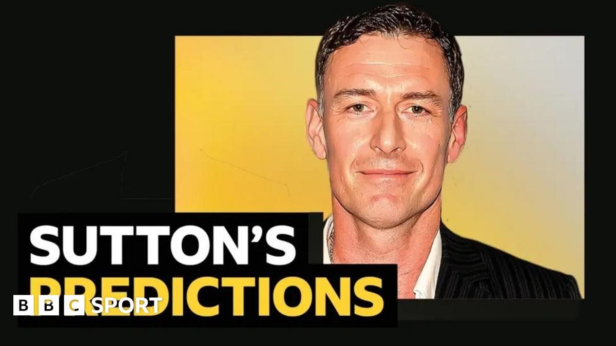 Sutton's predictions - midweek games including Burnley v Man City