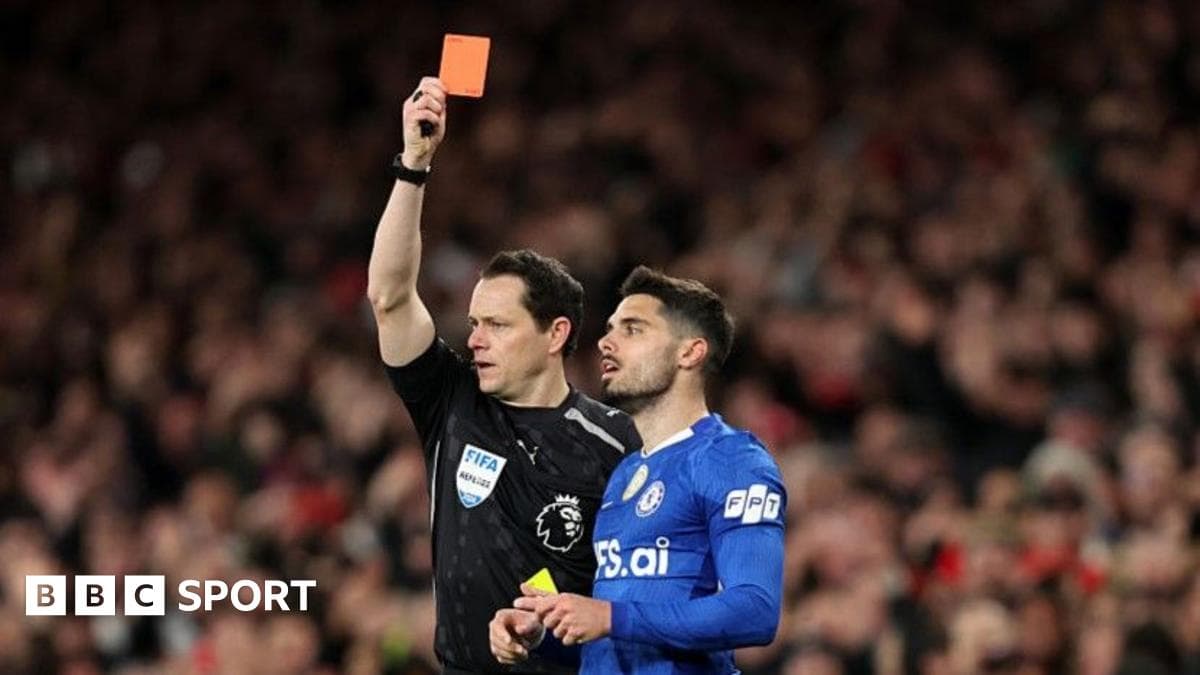 Which club has the most red cards in a Premier League season?