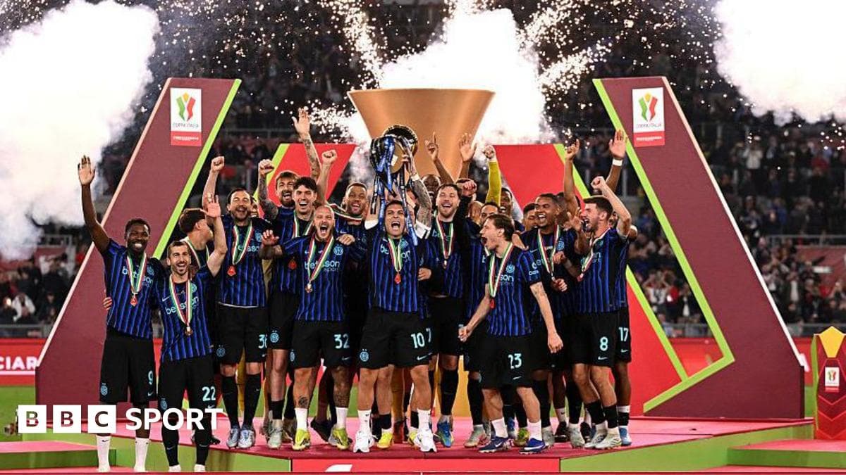 Inter Milan seal first domestic double for 16 years