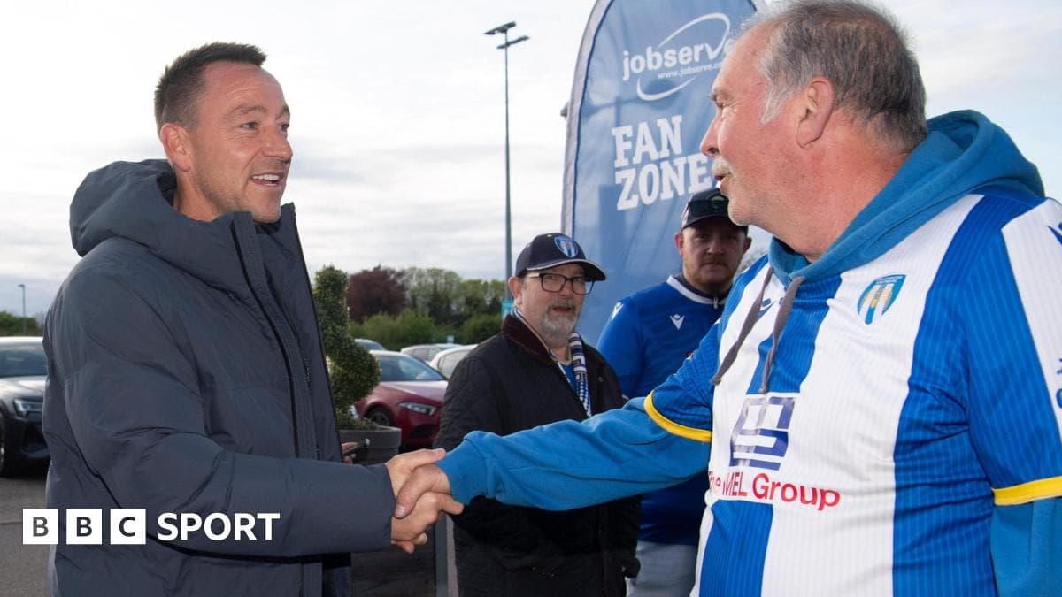 Terry attends Colchester game amid takeover reports
