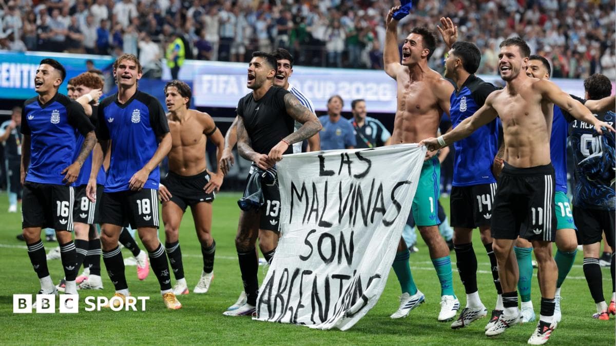 Argentina face disciplinary action over Falklands banner after semi-final