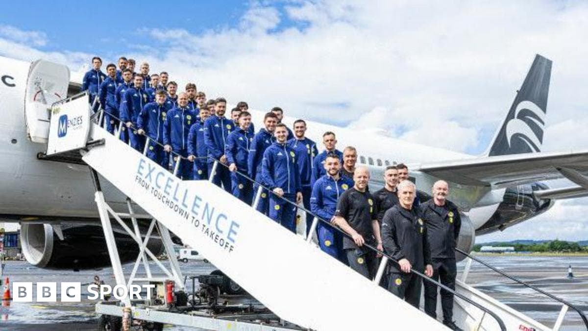 Scotland set off for World Cup - in pictures