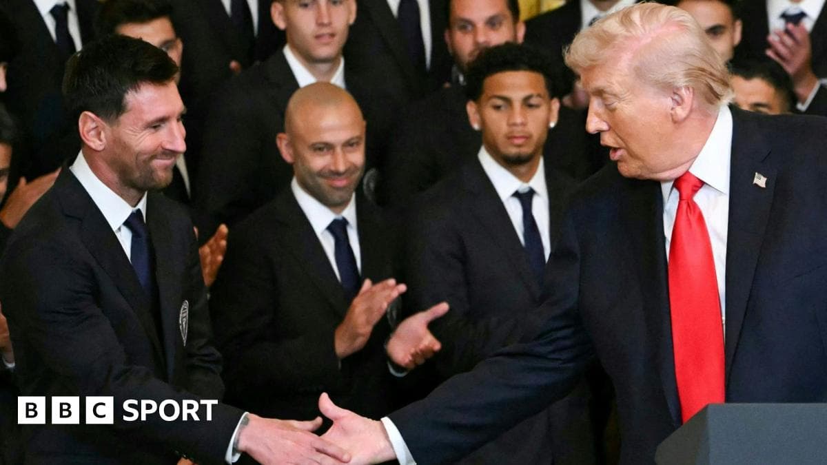 Messi and Inter Miami meet Trump at White House